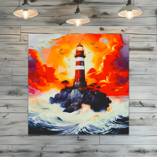 Lighthouse 1, Printed On High Gloss Aluminium To Enhance Colour And Detail, Unique Image, Art Is A Gift For A Lifetime...