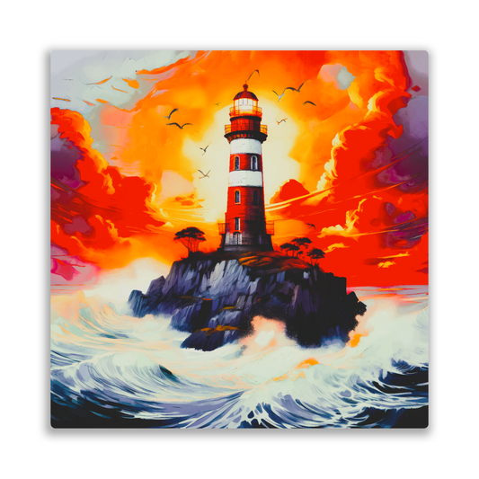 Lighthouse 1, Printed On High Gloss Aluminium To Enhance Colour And Detail, Unique Image, Art Is A Gift For A Lifetime...