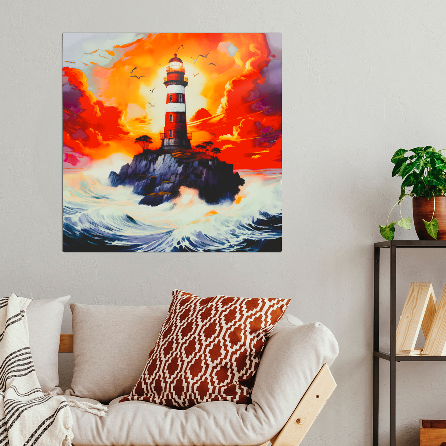 Lighthouse 1, Printed On High Gloss Aluminium To Enhance Colour And Detail, Unique Image, Art Is A Gift For A Lifetime...