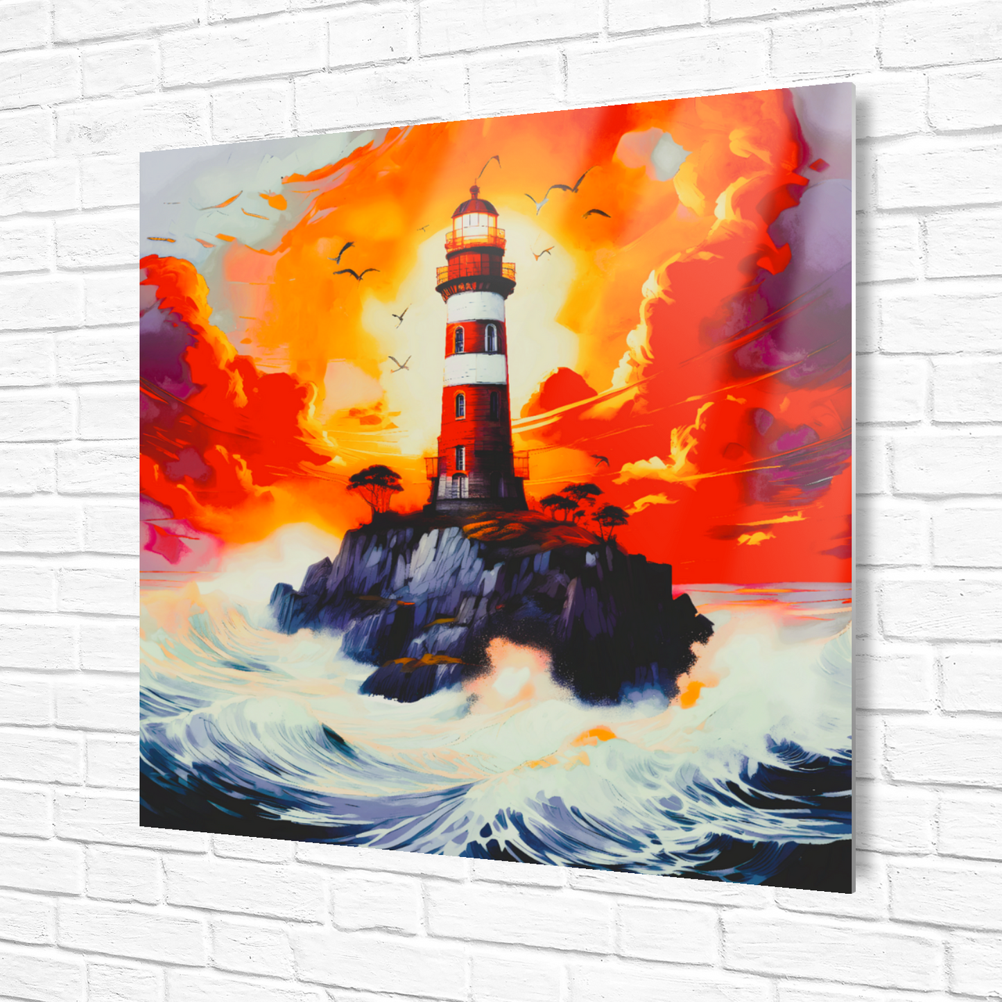 Lighthouse 1, Printed On High Gloss Aluminium To Enhance Colour And Detail, Unique Image, Art Is A Gift For A Lifetime...