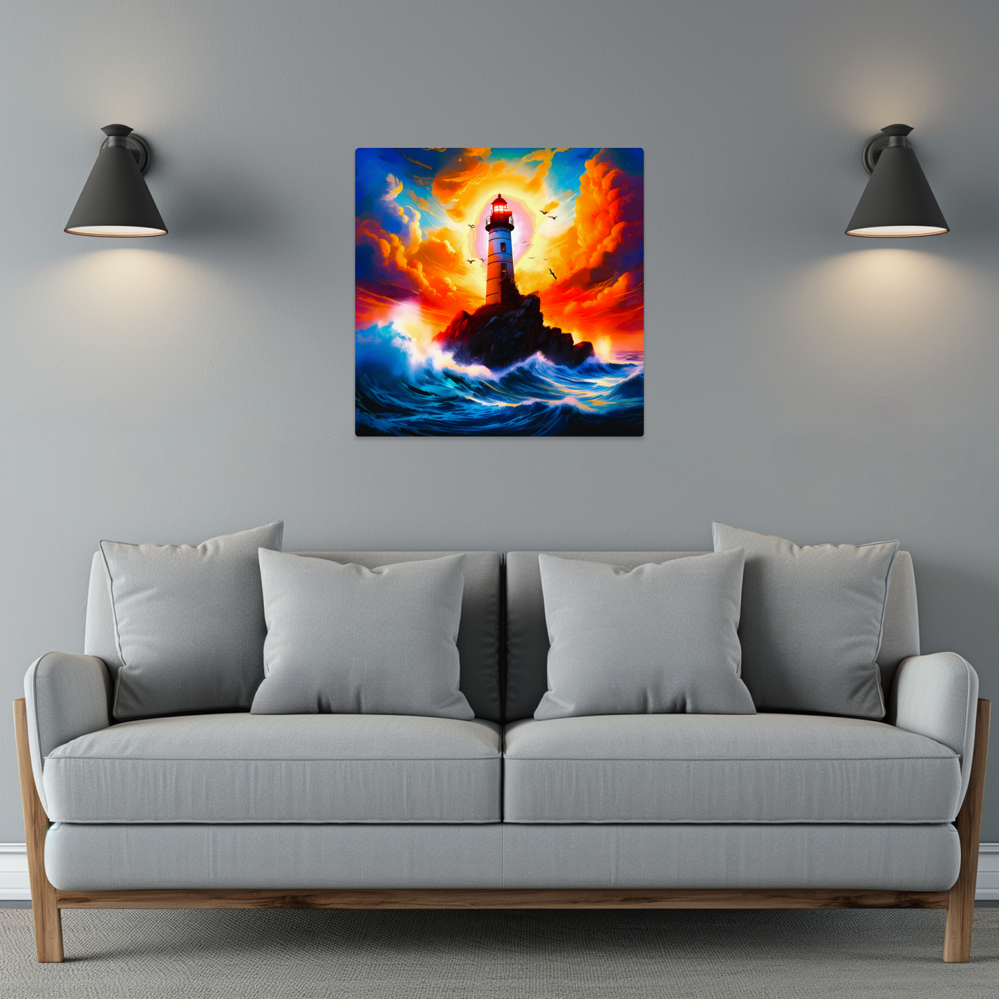 Lighthouse 2, Printed On High Gloss Aluminium To Enhance Colour And Detail, Unique Image, Art Is A Gift For A Lifetime...