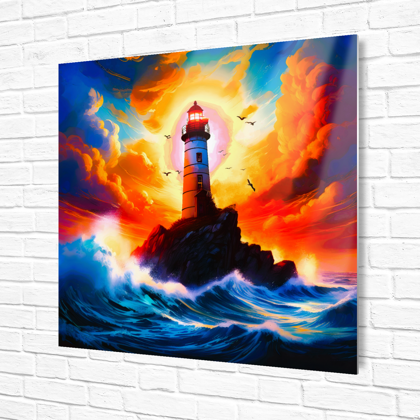 Lighthouse 2, Printed On High Gloss Aluminium To Enhance Colour And Detail, Unique Image, Art Is A Gift For A Lifetime...