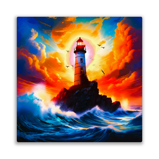 Lighthouse 2, Printed On High Gloss Aluminium To Enhance Colour And Detail, Unique Image, Art Is A Gift For A Lifetime...