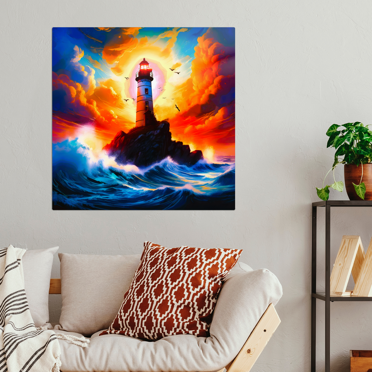 Lighthouse 2, Printed On High Gloss Aluminium To Enhance Colour And Detail, Unique Image, Art Is A Gift For A Lifetime...