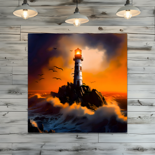 Lighthouse 3, Printed On High Gloss Aluminium To Enhance Colour And Detail, Unique Image, Art Is A Gift For A Lifetime...
