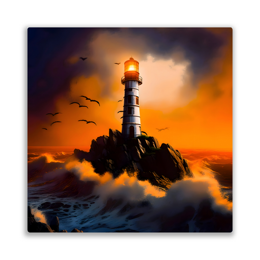 Lighthouse 3, Printed On High Gloss Aluminium To Enhance Colour And Detail, Unique Image, Art Is A Gift For A Lifetime...
