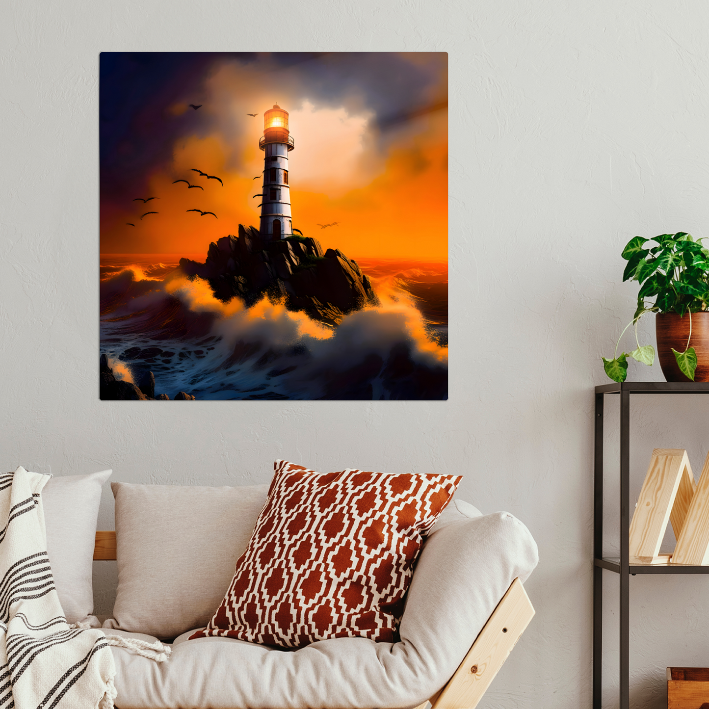 Lighthouse 3, Printed On High Gloss Aluminium To Enhance Colour And Detail, Unique Image, Art Is A Gift For A Lifetime...