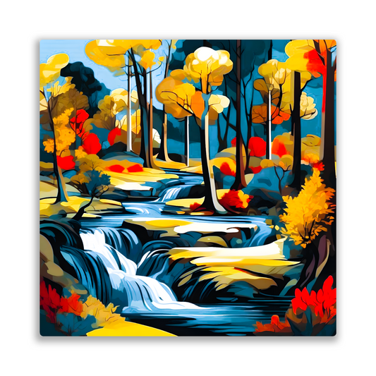Downstream Forest 2, Printed On High Gloss Aluminium To Enhance Colour And Detail, Unique Image, Art Is A Gift For A Lifetime...