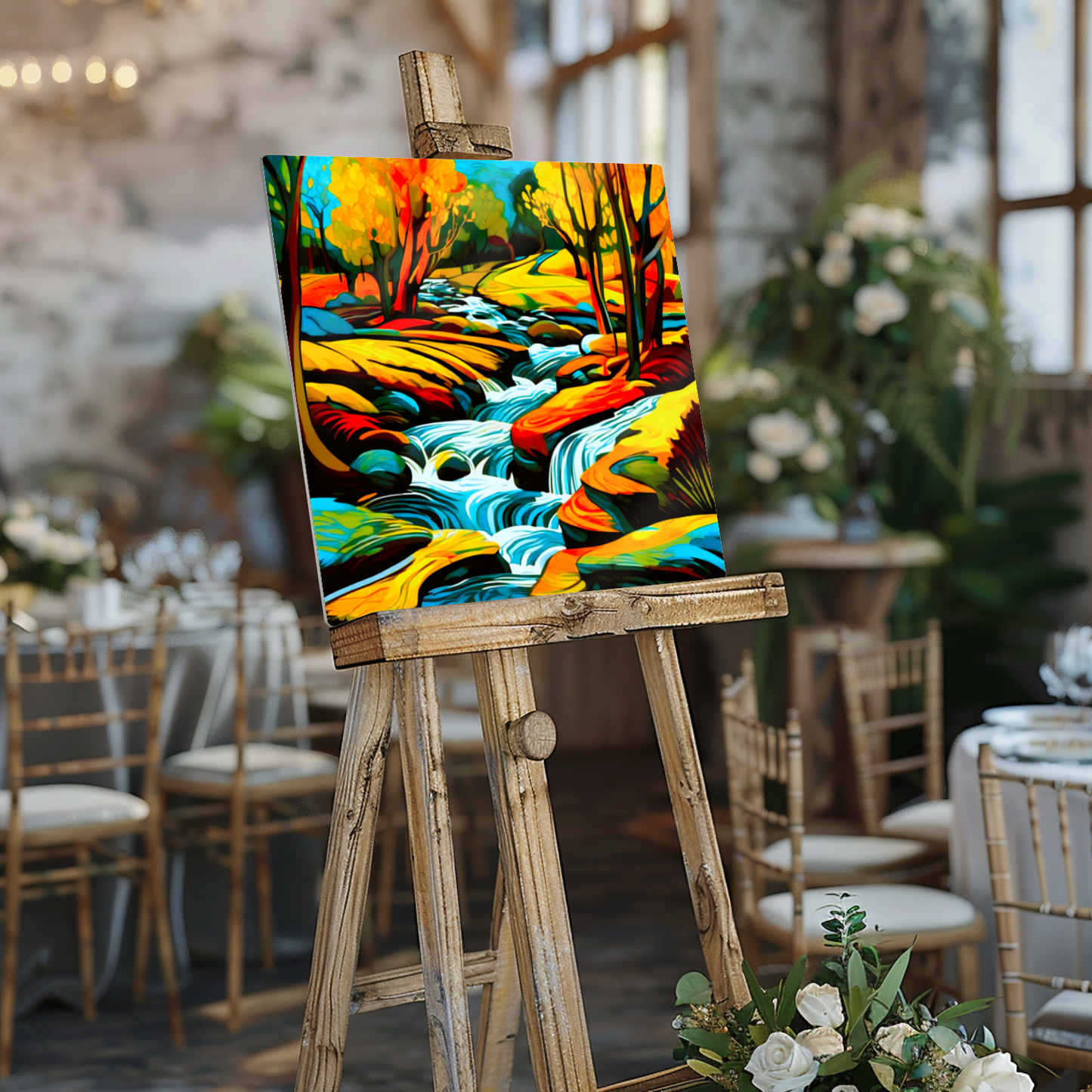 Downstream Forest 4, Printed On High Gloss Aluminium To Enhance Colour And Detail, Unique Image, Art Is A Gift For A Lifetime..