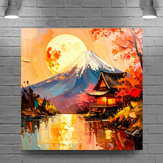 Japanese Landscape 1, Canvas Wall Art, Unique Image, Vivid Colours, Great Gift Ideas, Perfect Wall Décor, A gift For A Lifetime...