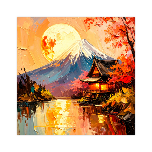 Japanese Landscape 1, Canvas Wall Art, Unique Image, Vivid Colours, Great Gift Ideas, Perfect Wall Décor, A gift For A Lifetime...