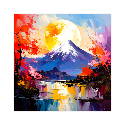 Japanese Landscape 3, Canvas Wall Art, Unique Image, Vivid Colours, Great Gift Ideas, Perfect Wall Décor, A gift For A Lifetime...