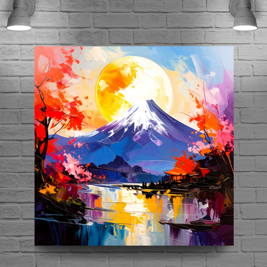 Japanese Landscape 3, Canvas Wall Art, Unique Image, Vivid Colours, Great Gift Ideas, Perfect Wall Décor, A gift For A Lifetime...