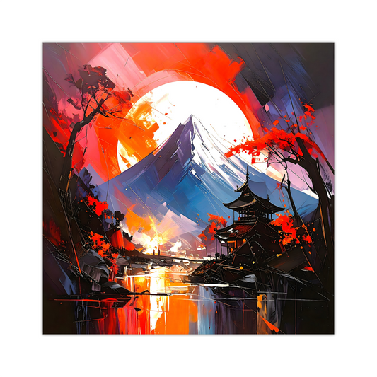 Japanese Landscape 4, Canvas Wall Art, Unique Image, Vivid Colours, Great Gift Ideas, Perfect Wall Décor, A gift For A Lifetime...