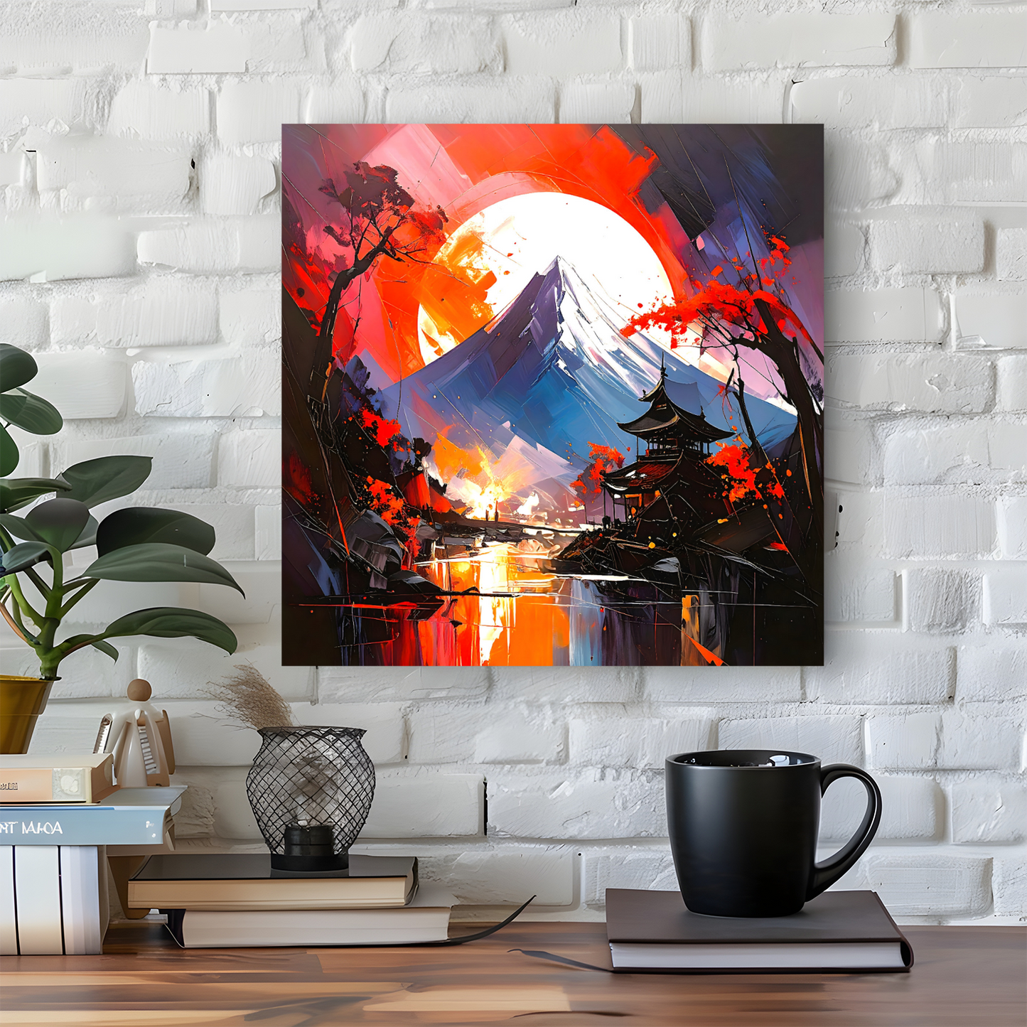 Japanese Landscape 4, Canvas Wall Art, Unique Image, Vivid Colours, Great Gift Ideas, Perfect Wall Décor, A gift For A Lifetime...