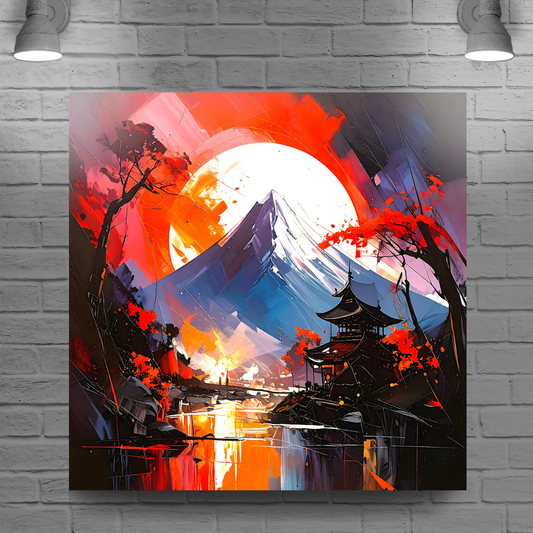 Japanese Landscape 4, Canvas Wall Art, Unique Image, Vivid Colours, Great Gift Ideas, Perfect Wall Décor, A gift For A Lifetime...
