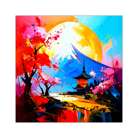 Japanese Landscape 5, Canvas Wall Art, Unique Image, Vivid Colours, Great Gift Ideas, Perfect Wall Décor, A gift For A Lifetime...