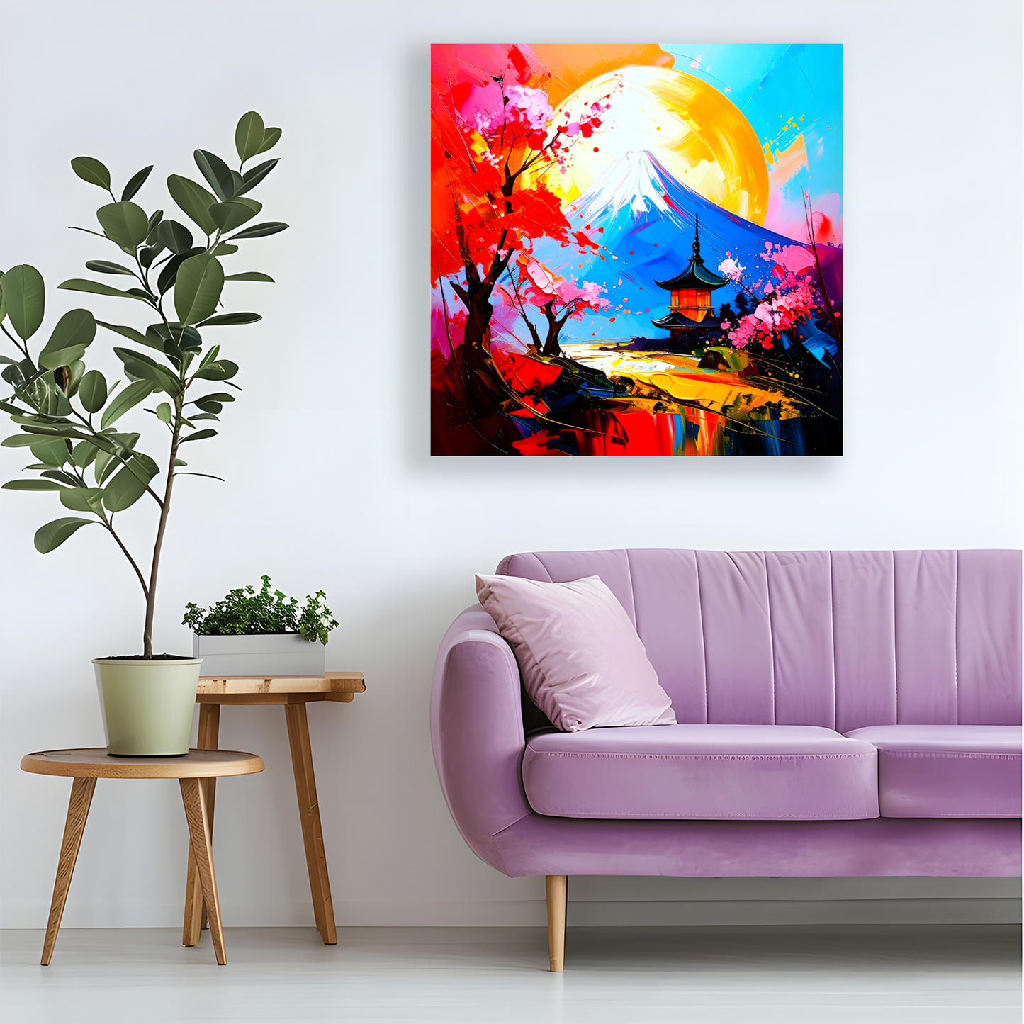 Japanese Landscape 5, Canvas Wall Art, Unique Image, Vivid Colours, Great Gift Ideas, Perfect Wall Décor, A gift For A Lifetime...