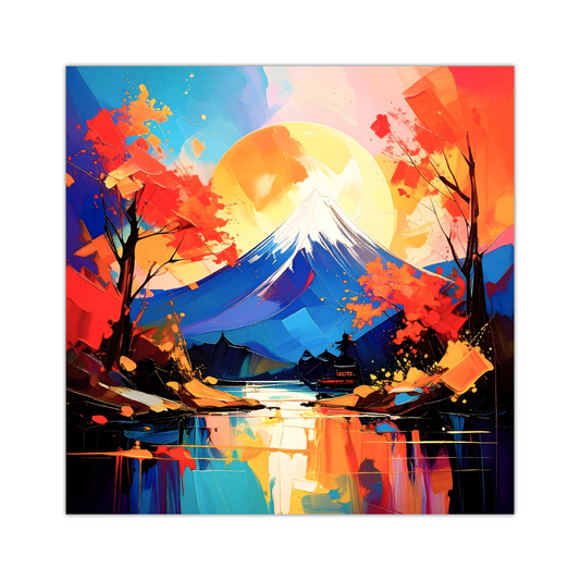 Japanese Landscape 6, Print On Canvas, Vivid Colours, Great Gift Idea, Perfect Wall Décor, A Gift For A Lifetime...