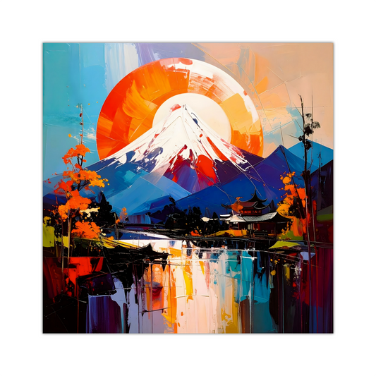 Japanese Landscape 7, Canvas Wall Art, Unique Image, Vivid Colours, Great Gift Ideas, Perfect Wall Décor, A Gift For A Lifetime...
