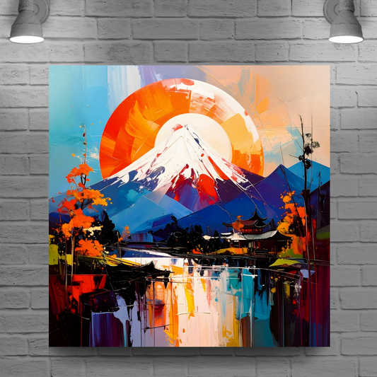 Japanese Landscape 7, Canvas Wall Art, Unique Image, Vivid Colours, Great Gift Ideas, Perfect Wall Décor, A Gift For A Lifetime...