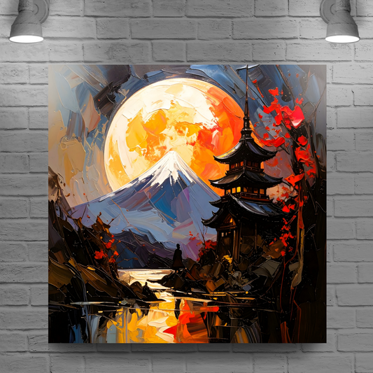 Japanese Landscape 8, Canvas Wall Art, Unique Image, Vivid Colours, Great Gift Ideas, Perfect Wall Décor, A Gift For A Lifetime...