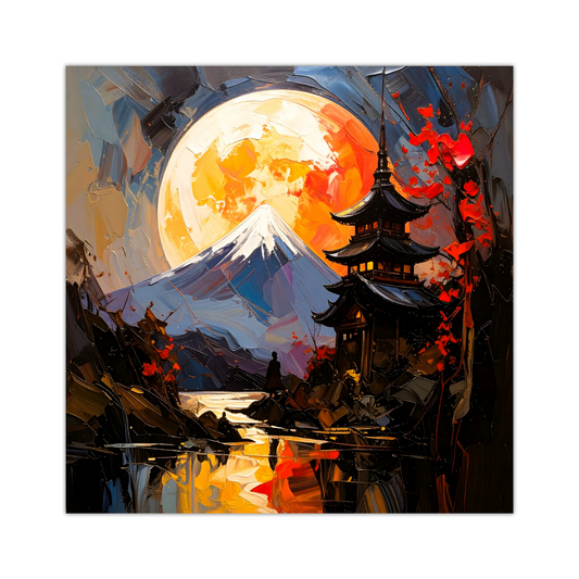Japanese Landscape 8, Canvas Wall Art, Unique Image, Vivid Colours, Great Gift Ideas, Perfect Wall Décor, A Gift For A Lifetime...