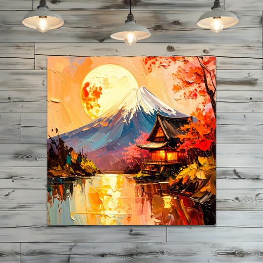 Japanese Landscape 1, Printed On High Gloss Aluminium To Enhance Colour And Detail, Unique Image, Art Is A Gift For A Lifetime...