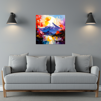 Japanese Landscape 3, Printed on gloss aluminium to enhance colour and detail, unique print, an enduring gift...