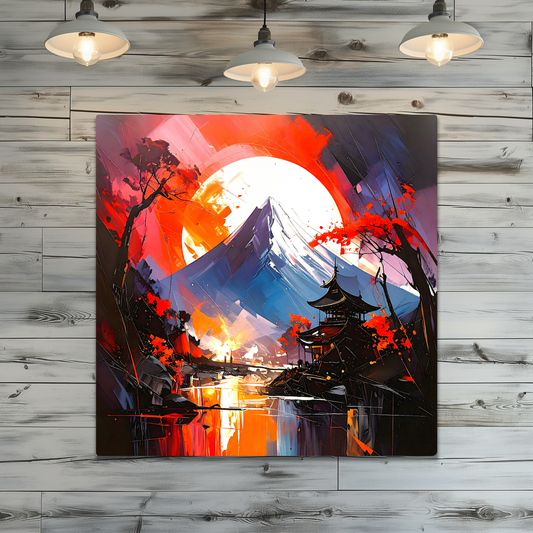 Japanese Landscape 4, Printed On High Gloss Aluminium To Enhance Colour And Detail, Unique Image, Art Is A Gift For A Lifetime...