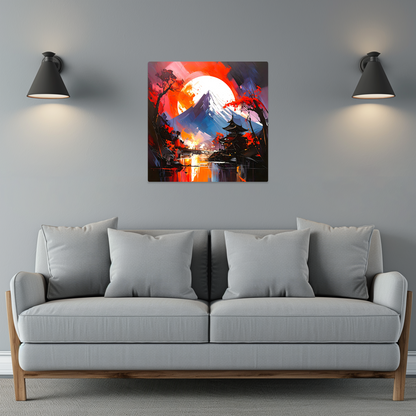 Japanese Landscape 4, Printed On High Gloss Aluminium To Enhance Colour And Detail, Unique Print, An enduring gift...