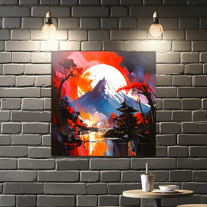 Japanese Landscape 4, Printed On High Gloss Aluminium To Enhance Colour And Detail, Unique Print, An enduring gift...