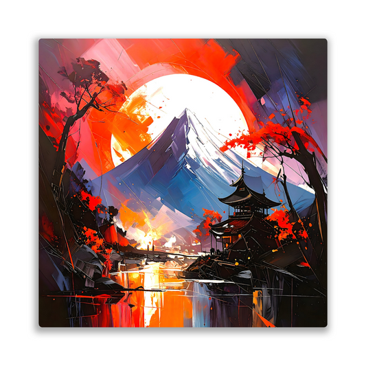Japanese Landscape 4, Printed On High Gloss Aluminium To Enhance Colour And Detail, Unique Image, Art Is A Gift For A Lifetime...
