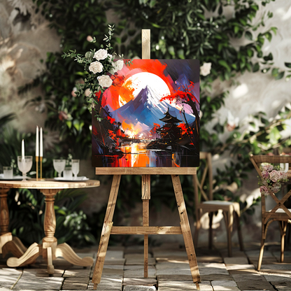Japanese Landscape 4, Printed On High Gloss Aluminium To Enhance Colour And Detail, Unique Print, An enduring gift...
