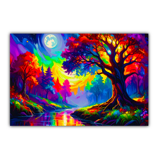 LunaScape 1, Canvas Wall Art, Unique Image, Vivid Colours, Perfect Wall Décor, A Gift For A Lifetime...