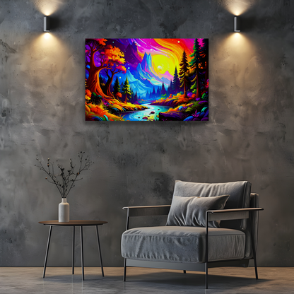 LunaScape 2, Printed On High Quality Canvas, Vibrant Colours, Unique Print, An Enduring Gift...