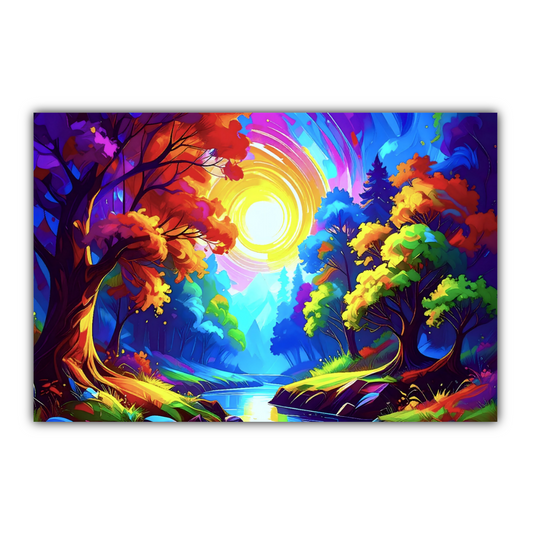 LunaScape 3, Canvas Wall Art, Vivid Colours, Unique Image, Great Gift Idea, Art Is A gift For A Lifetime...