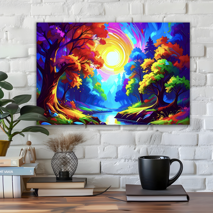 LunaScape 3, Printed On High Quality Canvas, Vibrant Colours, Unique Print, An Enduring Gift...