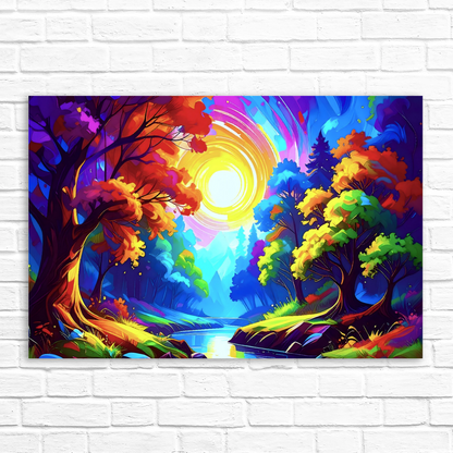 LunaScape 3, Printed On High Quality Canvas, Vibrant Colours, Unique Print, An Enduring Gift...