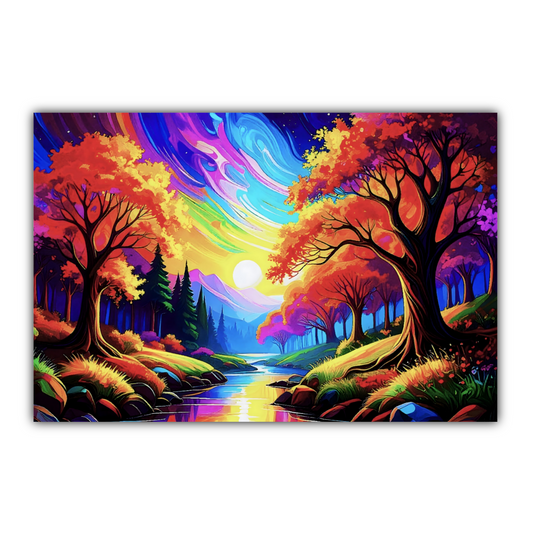 LunaScape 4, Canvas Wall Art, Vivid Colours, Unique Image, Great Gift Idea, Art Is A gift For A Lifetime...