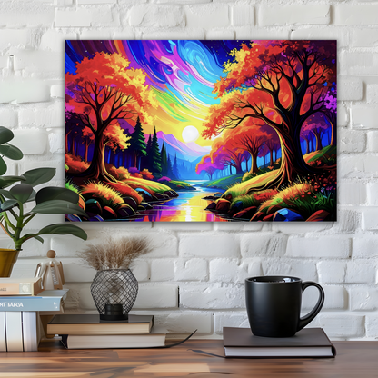 LunaScape 4, Printed On High Quality Canvas, Vibrant Colours, Unique Print, An Enduring Gift...