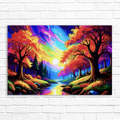 LunaScape 4, Printed On High Quality Canvas, Vibrant Colours, Unique Print, An Enduring Gift...