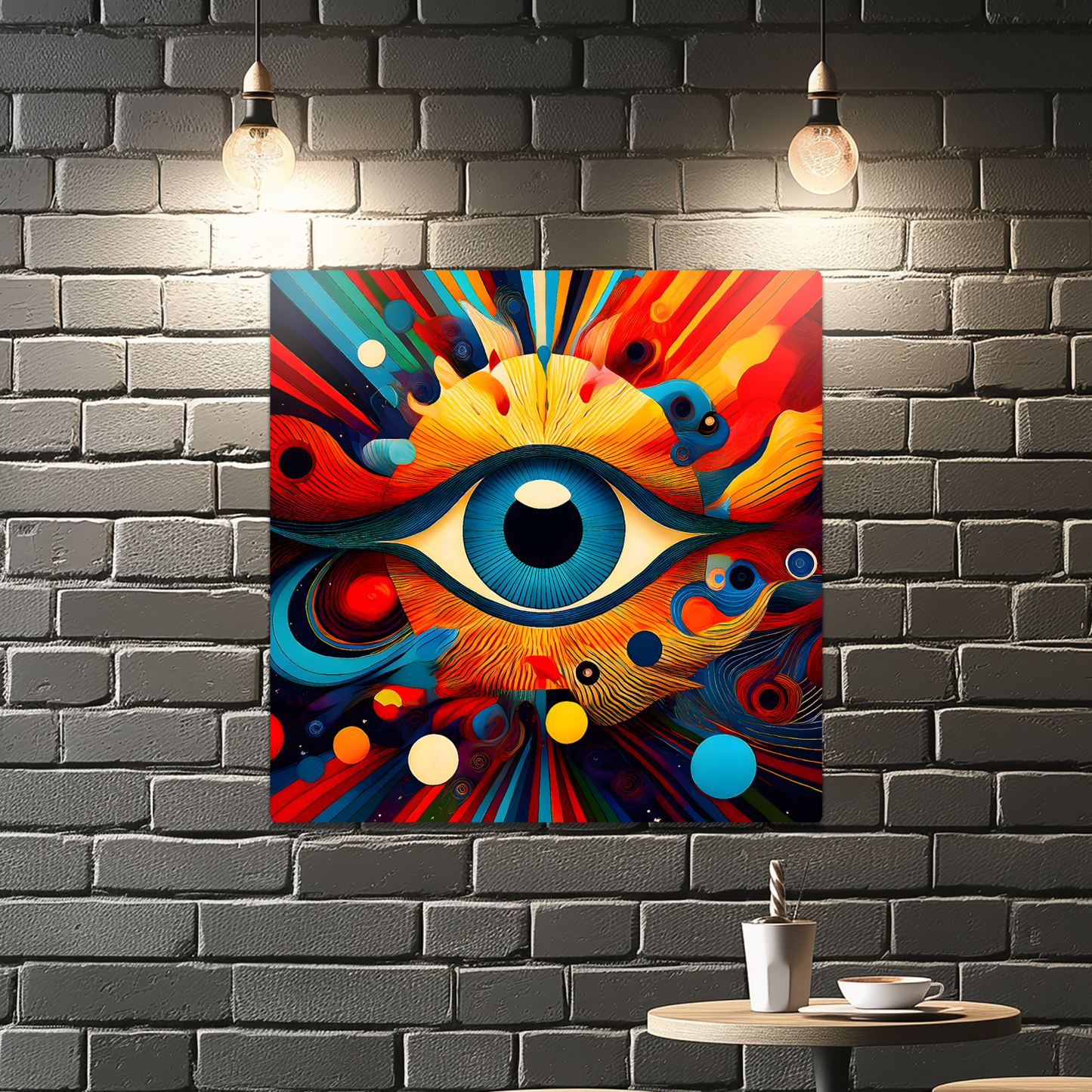 The Eye, Printed On High Gloss Aluminium To Enhance Colour And Detail, Very Unique Image, Art A Gift For A Lifetime...
