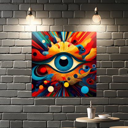 The Eye, Printed On High Gloss Aluminium To Enhance Colour And Detail, Very Unique Image, Art A Gift For A Lifetime...