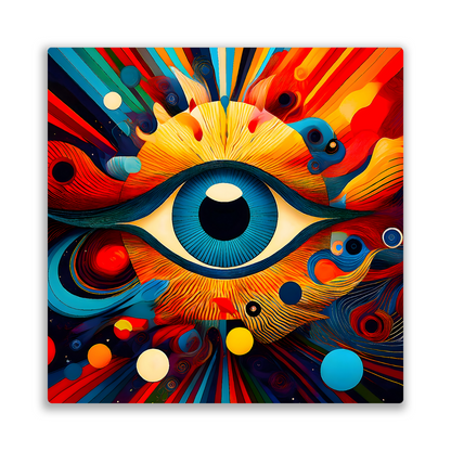 The Eye, Printed On High Gloss Aluminium To Enhance Colour And Detail, Very Unique Image, Art A Gift For A Lifetime...