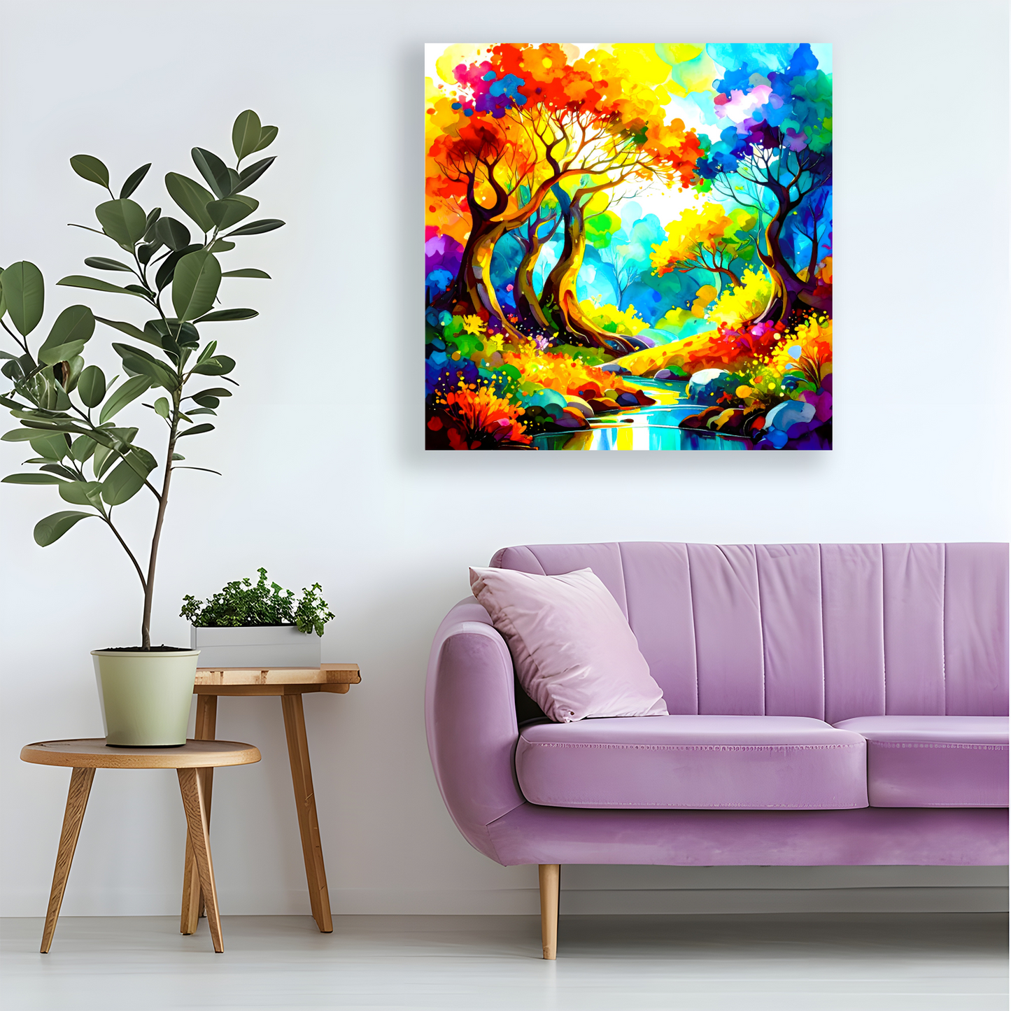 Amazing Trees 4, Print On Canvas, Vivid Colours, Art Prints, Unique Images, Distinctive Artwork, Art Is A Gift For A Lifetime...