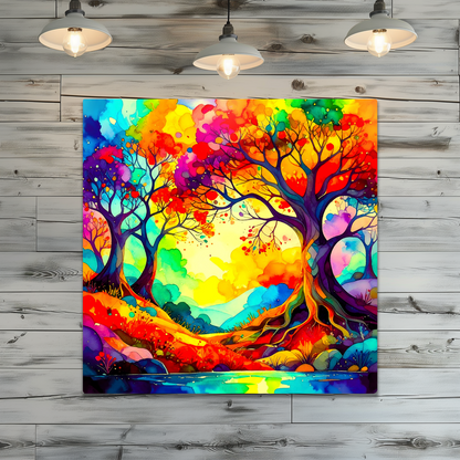 Amazing Trees 8, Printed On High Gloss Aluminium To Enhance Colours And Detail, Unique Images, A Gift To Last A Lifetime...