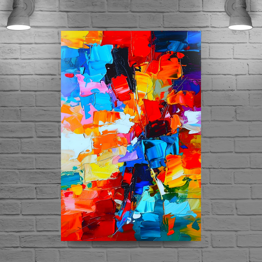 Abstract Print 1, Printed On Canvas, Vivid Colours, Art Prints, Box Canvas, Unique Images, A Gift To Last A Lifetime...
