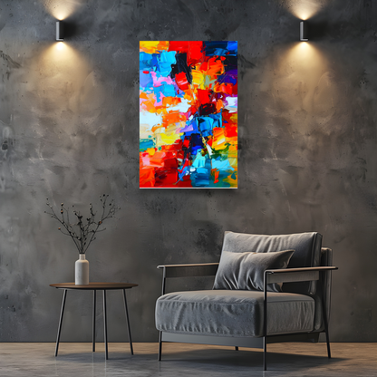 Abstract Print 1, Printed On Canvas, Vivid Colours, Art Prints, Box Canvas, Unique Images, A Gift To Last A Lifetime...