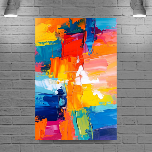 Abstract Print 2, Printed On Canvas, Vivid Colours, Art Prints, Box Canvas, Unique Images, A Gift To Last A Lifetime...